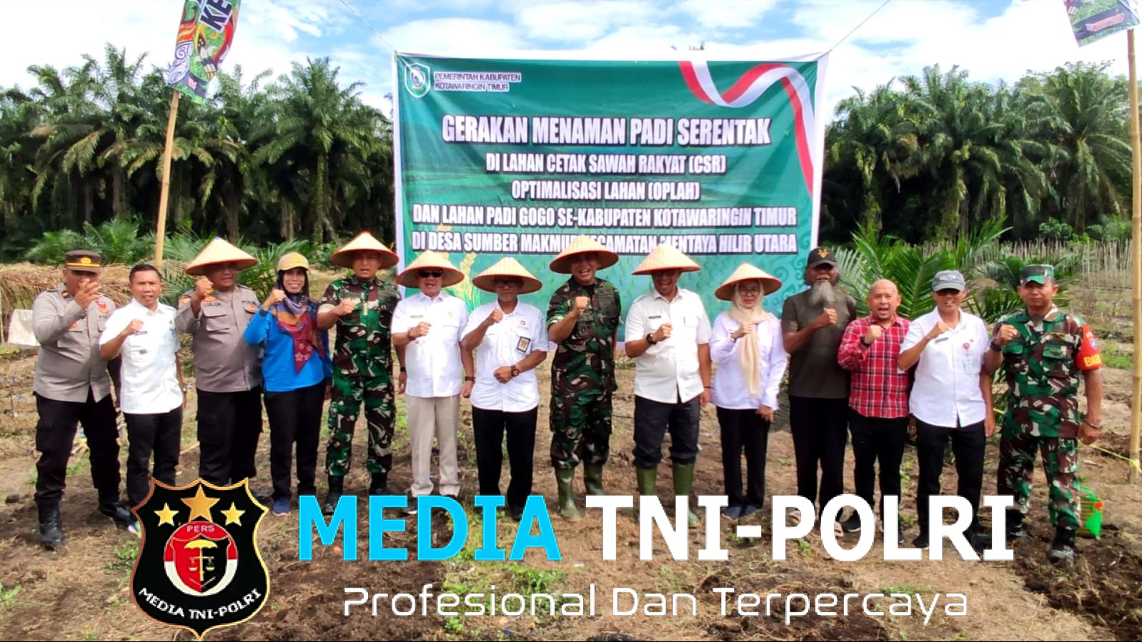 Dukung Swasembada Pangan Nasional, Kodim 1015/Sampit Gelar Gerakan Tanam Padi Gogo