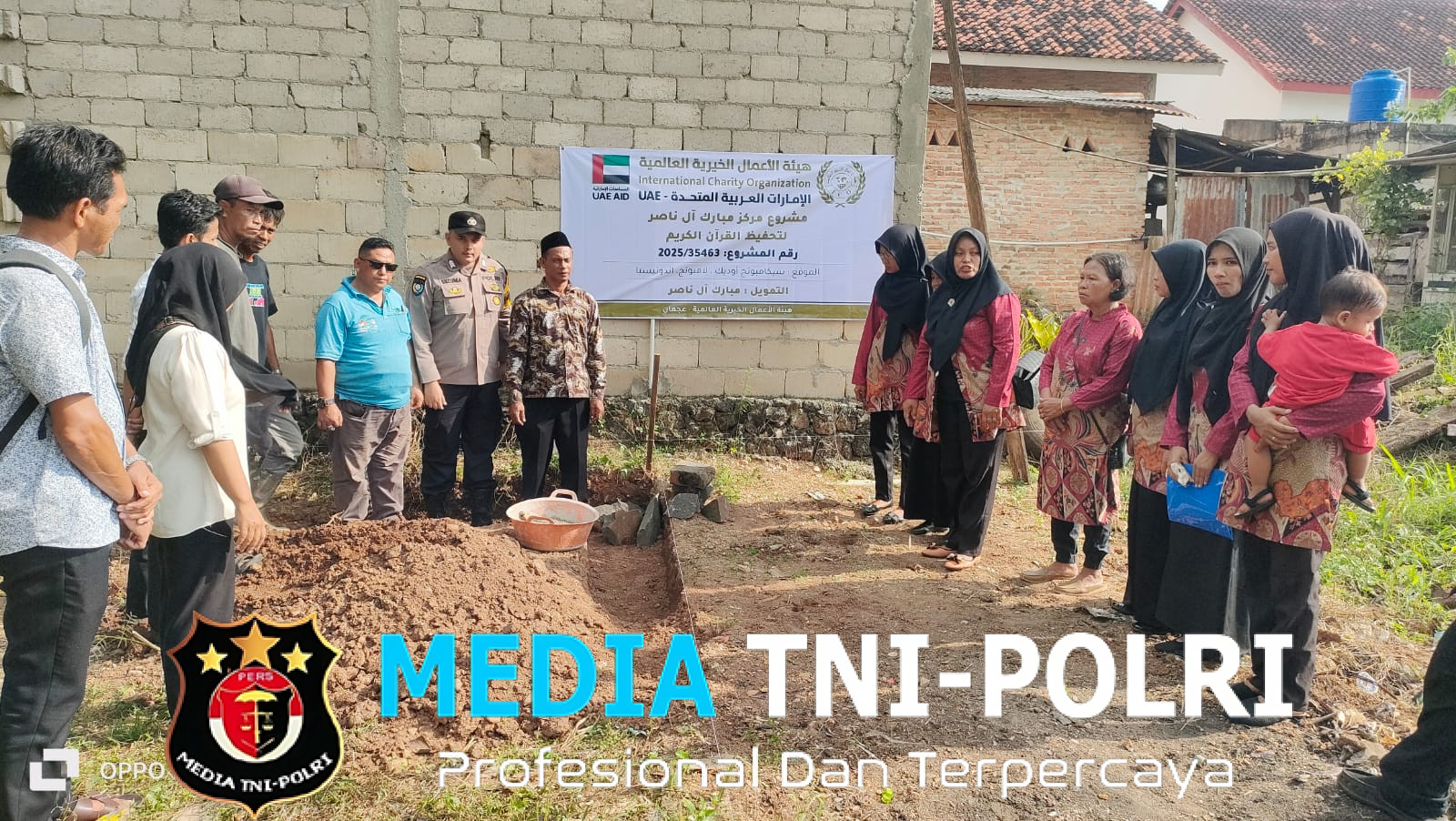 Dukung Pendidikan, Brigpol Sujuma Ikuti Peletakan Batu Pertama TK & Paud