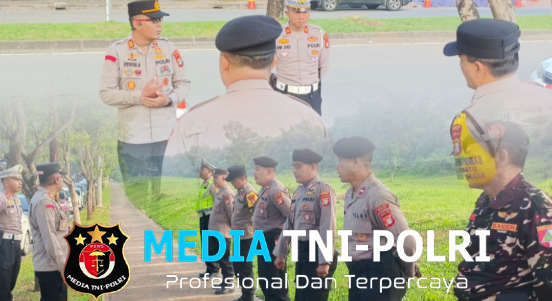 Kapolsek Cikarang Selatan Pimpin Apel Pengamanan Misa Kenaikan Isa Almasih