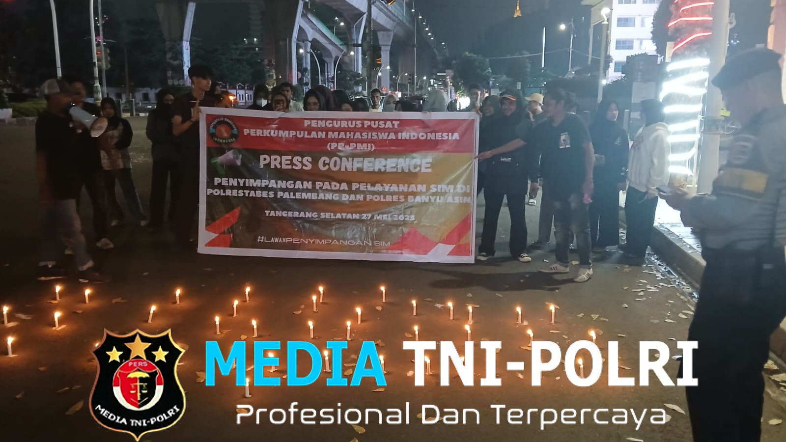 Mahasiswa PP-PMI Menyoal Pembuatan SIM Di Polrestabes Palembang dan Polres Banyu Asin, Turun Tengah Malam di Mabes Polri