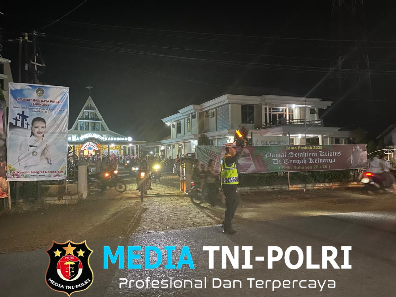 Polsek Mempawah Hulu Laksanakan Pengamanan Ibadah Kenaikan Isa Al Masih