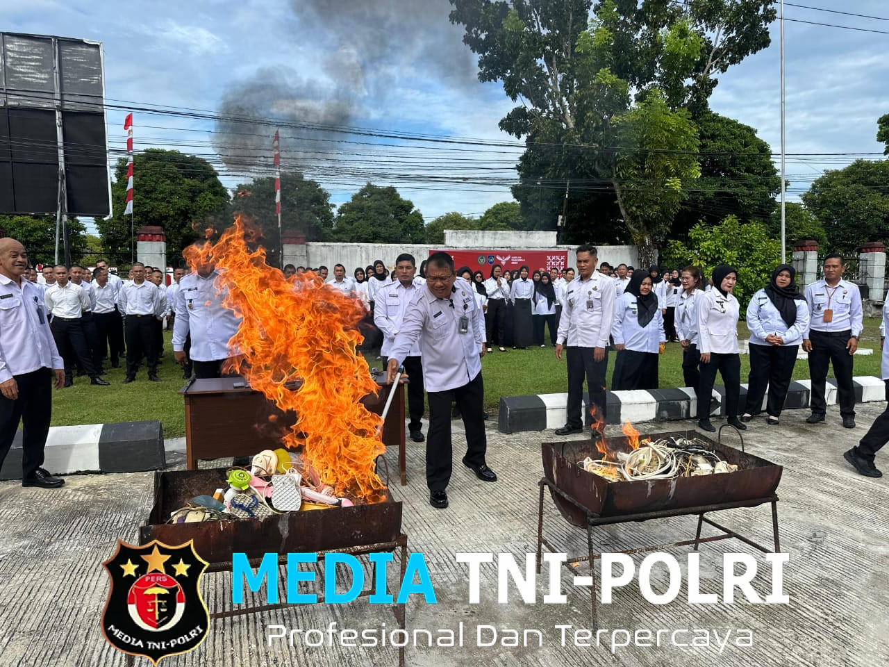 Kakanwil Ditjenpas Kalteng Pimpin Ikrar Anti Narkoba dan Handphone