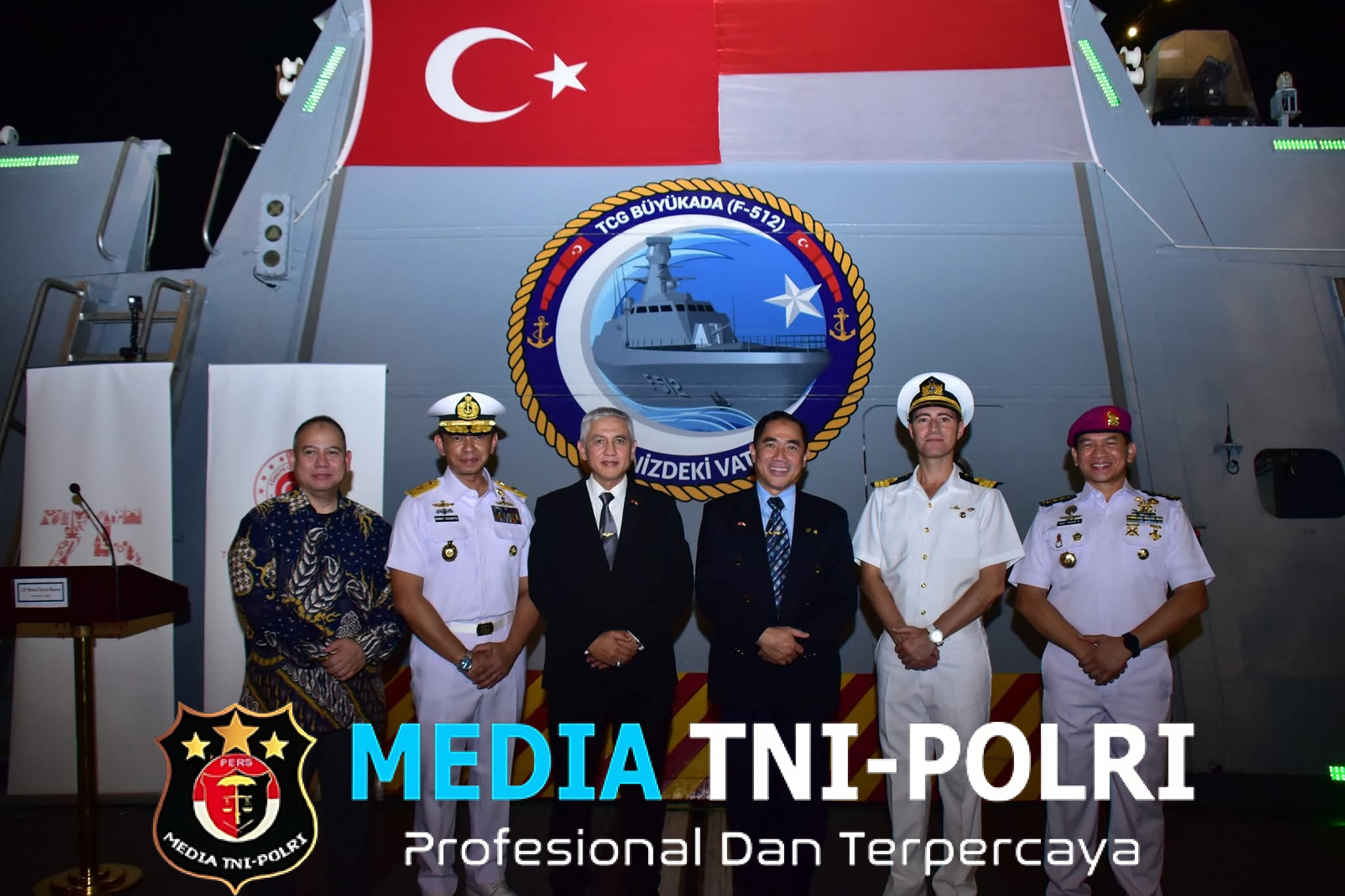 Askomlek Dankormar Hadiri Undangan Makan Malam di Atas Kapal Perang Turki