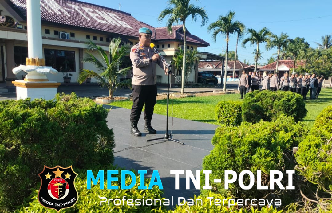 Propam Polres Lampung Tengah Gelar Gaktibplin, Cegah Judi Online dan Tingkatkan Disiplin Personel