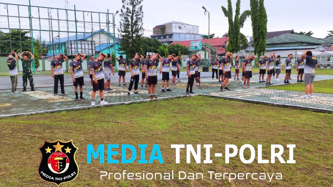 Jaga Kebugaran,Personil Kodim 1015/Sampit Laksanakan Olahraga Bersama