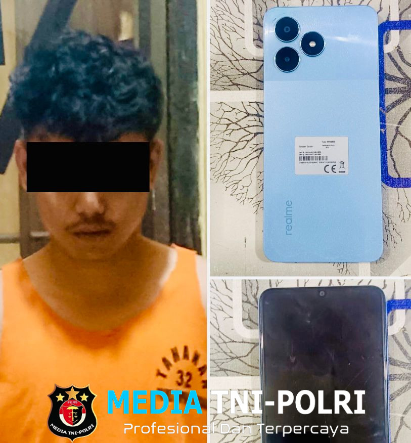 Nyaris Diamuk Massa! Polsek Terbanggi Besar Berhasil Amankan Pelaku Curas yang Rampas Hp Wanita Muda di Gang Sepi