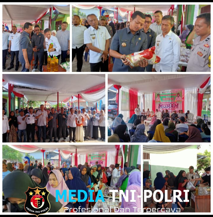 Bupati Pringsewu Hi.Riyanto Pamungkas Membuka Acara Gerakan Pangan Murah Bersubsidi di Pekon Sidoharjo