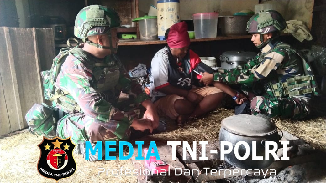 Satgas Yonif 521/DY Berikan Sosialisasi dan Layanan Kesehatan Bagi Warga Distrik Bolakme