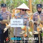 Kapolres Lampung Timur Hadiri Panen Raya Jagung Serentak Kuartal II