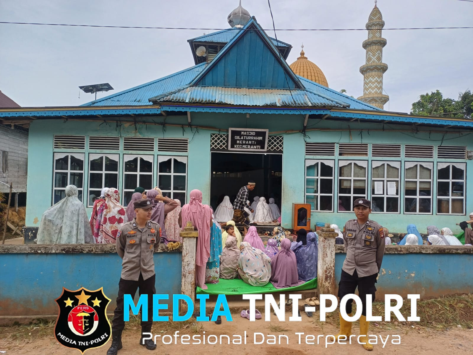 Samapta Polsek Meranti Amankan Ibadah Sholat Idul Adha 1 Syawal 1446 H/2025