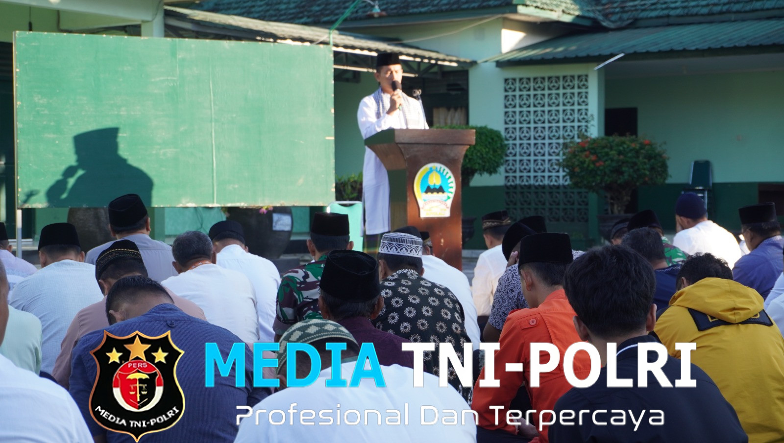 Bersama Warga Kodim Boyolali Laksanakan Sholad Idul Adha