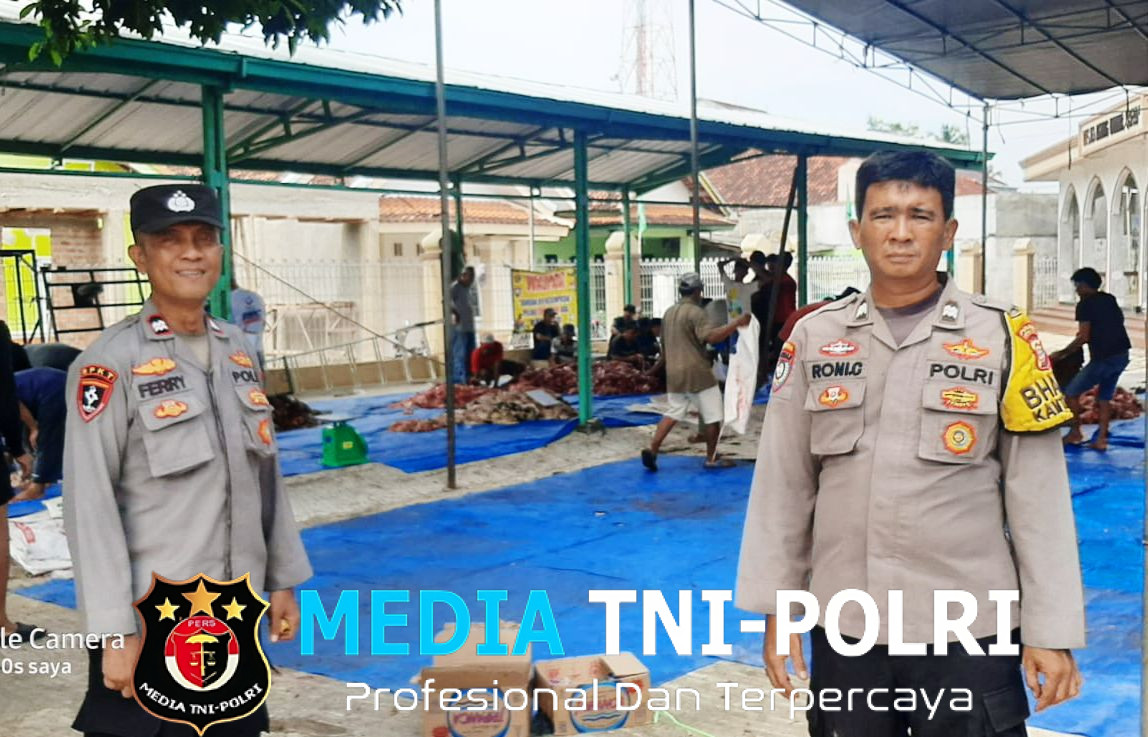 Pastikan Keamanan, Polres Lampung Tengah dan Jajaran Laksanakan Patroli ke Lokasi Pemotongan Hewan Kurban