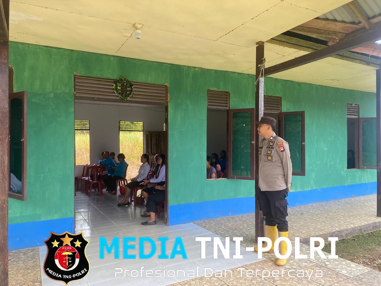 Polsek Meranti Amankan Ibadah Hari Minggu