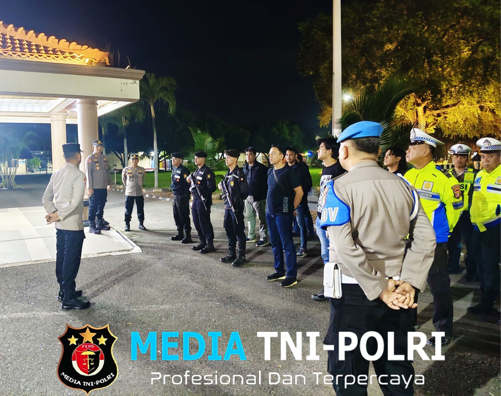 Wujudkan Keamanan Selama Libur Panjang Hari Raya Idul Adha, Polres Lampung Tengah Gelar Apel Siaga Dilanjutkan Patroli KRYD