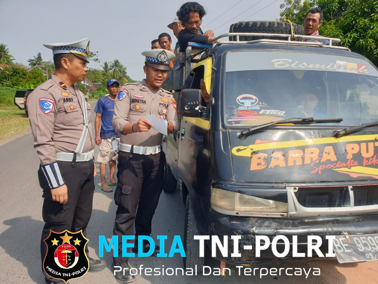 Satlantas Polres Tulang Bawang Barat Sosialisasi Penertiban Kendaraan ODOL, Prioritaskan Keselamatan Bersama