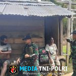 Satgas Yonif 131/Brajasakti Beri Layanan Kesehatan untuk Warga Perbatasan Papua