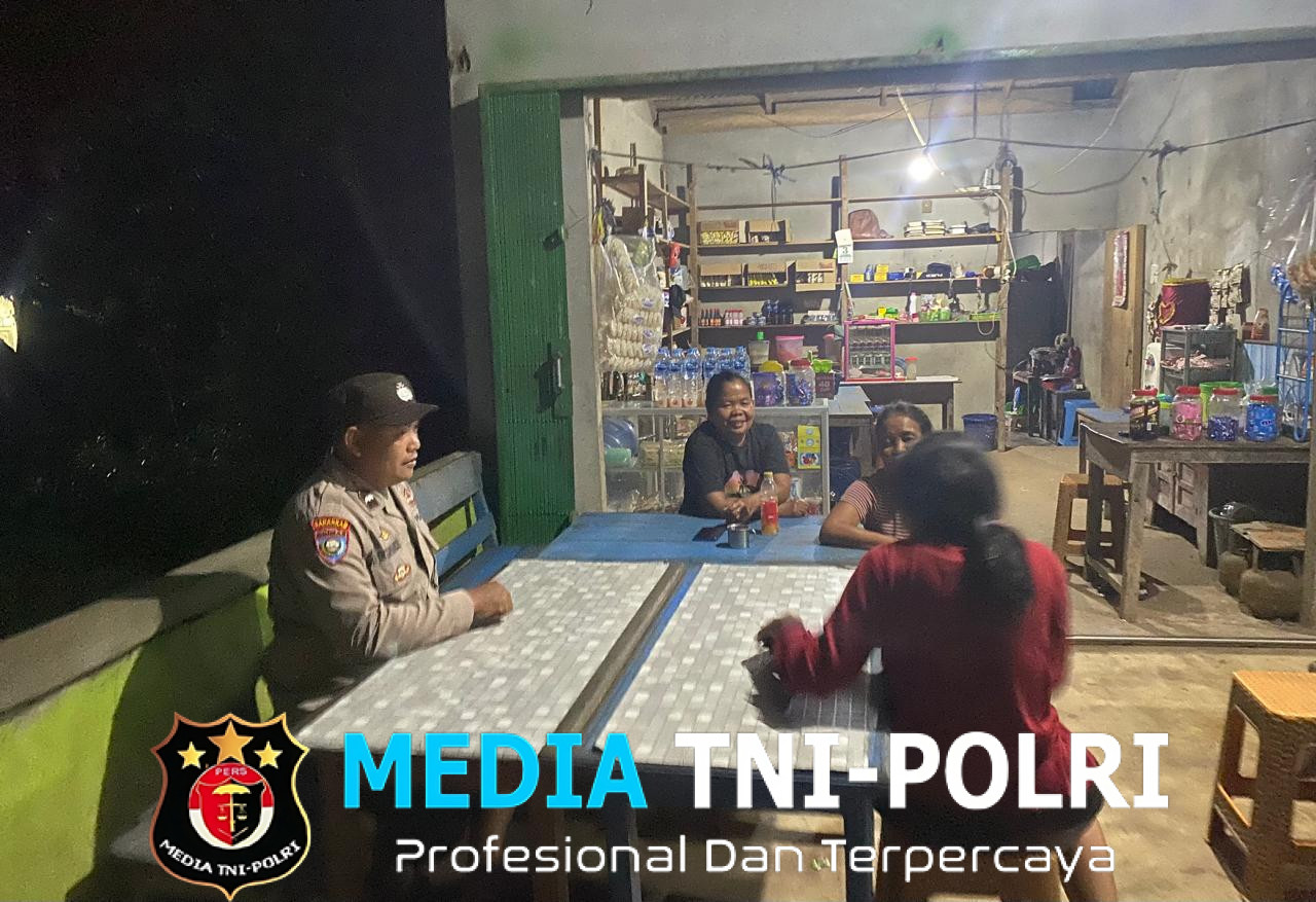 Cegah Aksi Premanisme, Unit Samapta Polsek Meranti Laksanakan Patroli Malam di Tempat Masyarakat Berkumpul