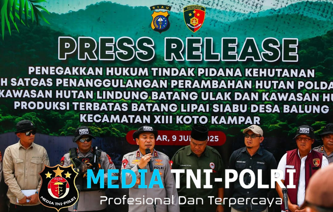 Tindak Tegas Perusakan Hutan, Polda Riau Tegaskan Komitmen Green Policing