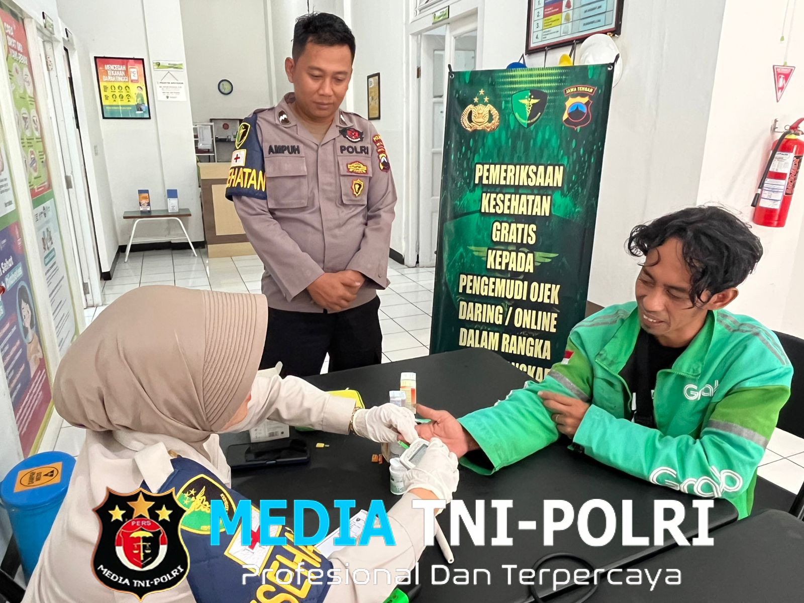 Polda Jateng Sediakan Layanan Kesehatan Gratis, Targetnya Layani 4000 Pengemudi Ojol