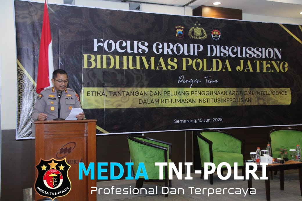 Polda Jateng Gelar FGD, Bahas Pemanfaatan AI untuk Kerja Komunikasi Polisi