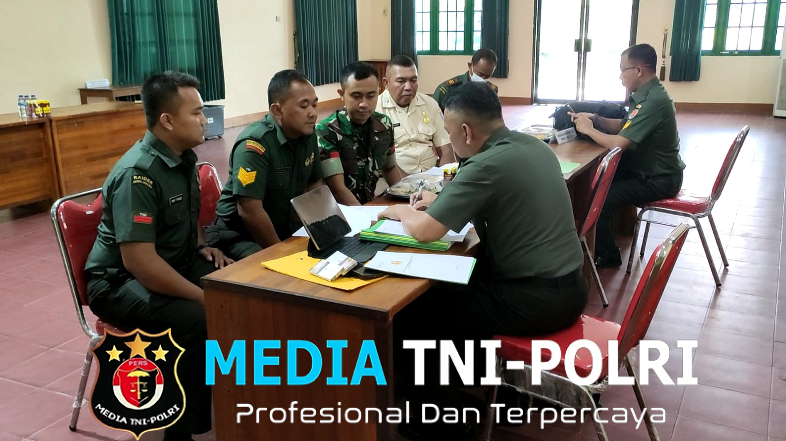 Kodim 1015/Sampit Terima Kunjungan dari Tim Dalwasproggar Bidang Latihan TW I dan II dari Slatad Ta 2025