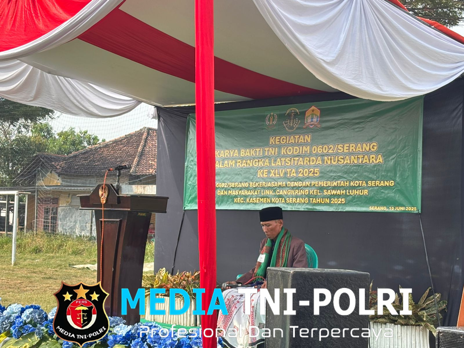 Upacara Pembukaan Karya Bakti LATSITARDANUS XLV/2025 Awal Pengabdian Taruna Satlat Macan