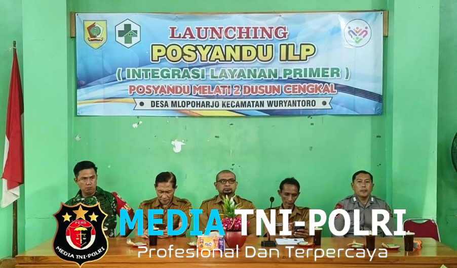 Dukung Kesehatan Masyarakat, Babinsa Koramil Wuryantoro Hadir Saat Lounching Posyandu Integrasi Layanan Primer (ILP)