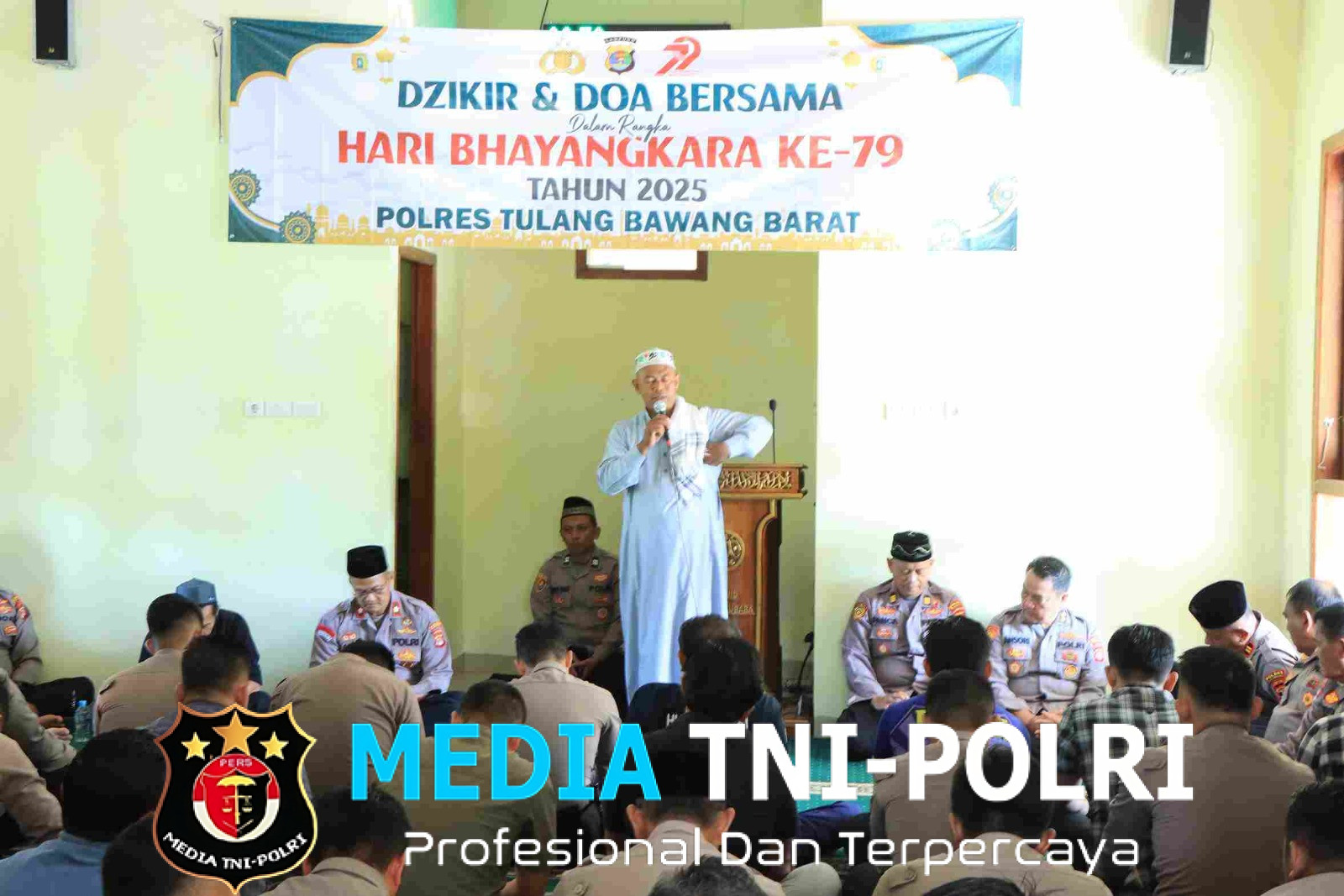 Sambut HUT ke-79 Bhayangkara, Polres Tulang Bawang Barat Gelar Doa dan Zikir Bersama