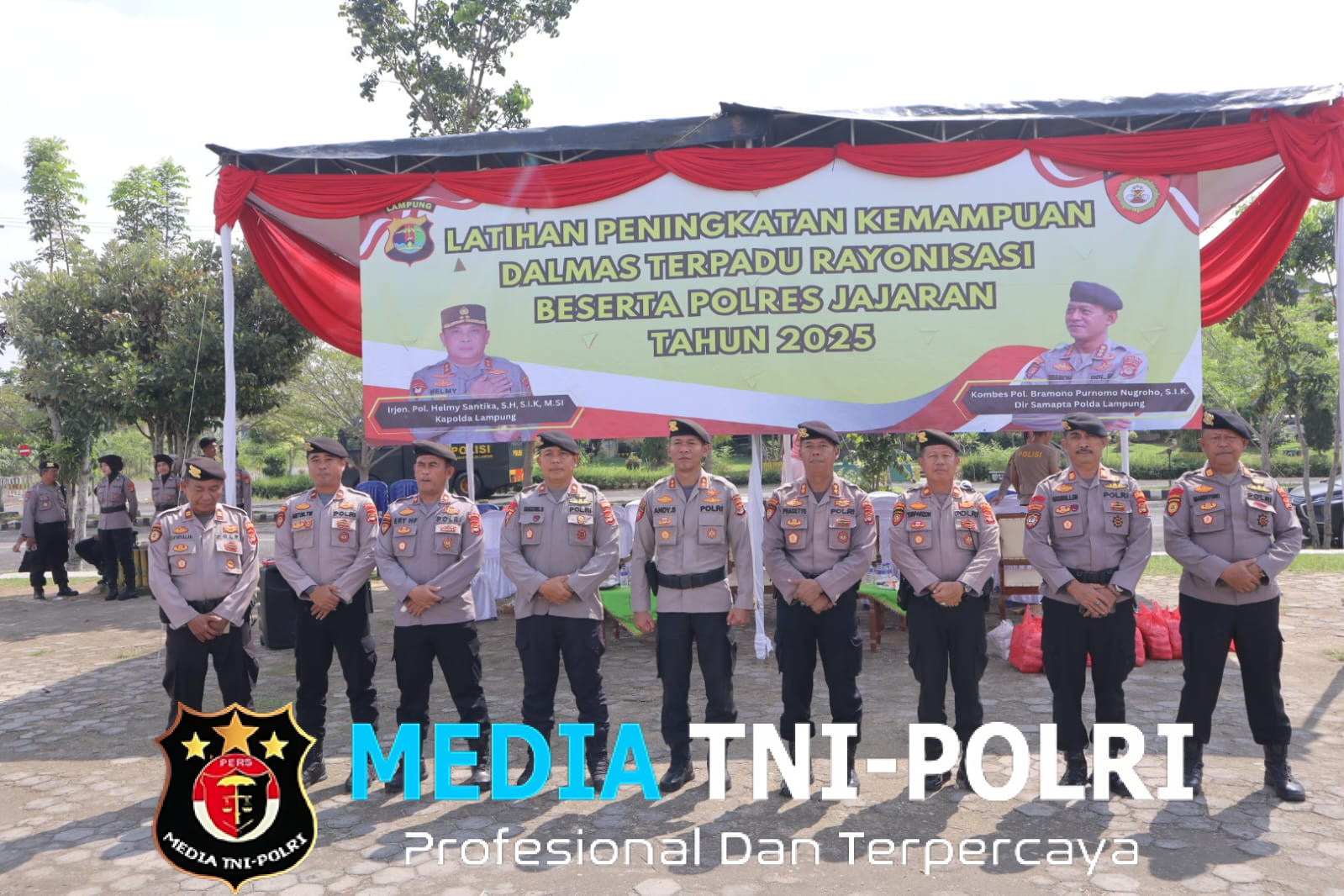 Kuatkan Koordinasi, Polisi Gelar Latihan Pengendalian Massa Terpadu di Pringsewu