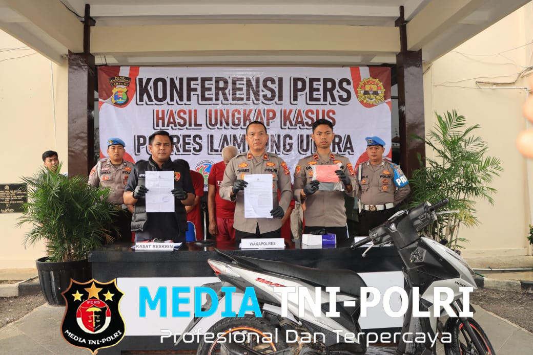 Satu Pekan, Jajaran Polres Lampung Utara Berhasil Ungkap 4 Kasus Tindak Pidana Dengan Mengamankan 6 Tersangka