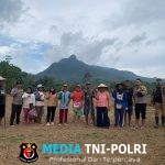 Wujudkan Ketahan Pangan, Polsek Mempawah Hulu Tanam Jagung Area Dem­­plot