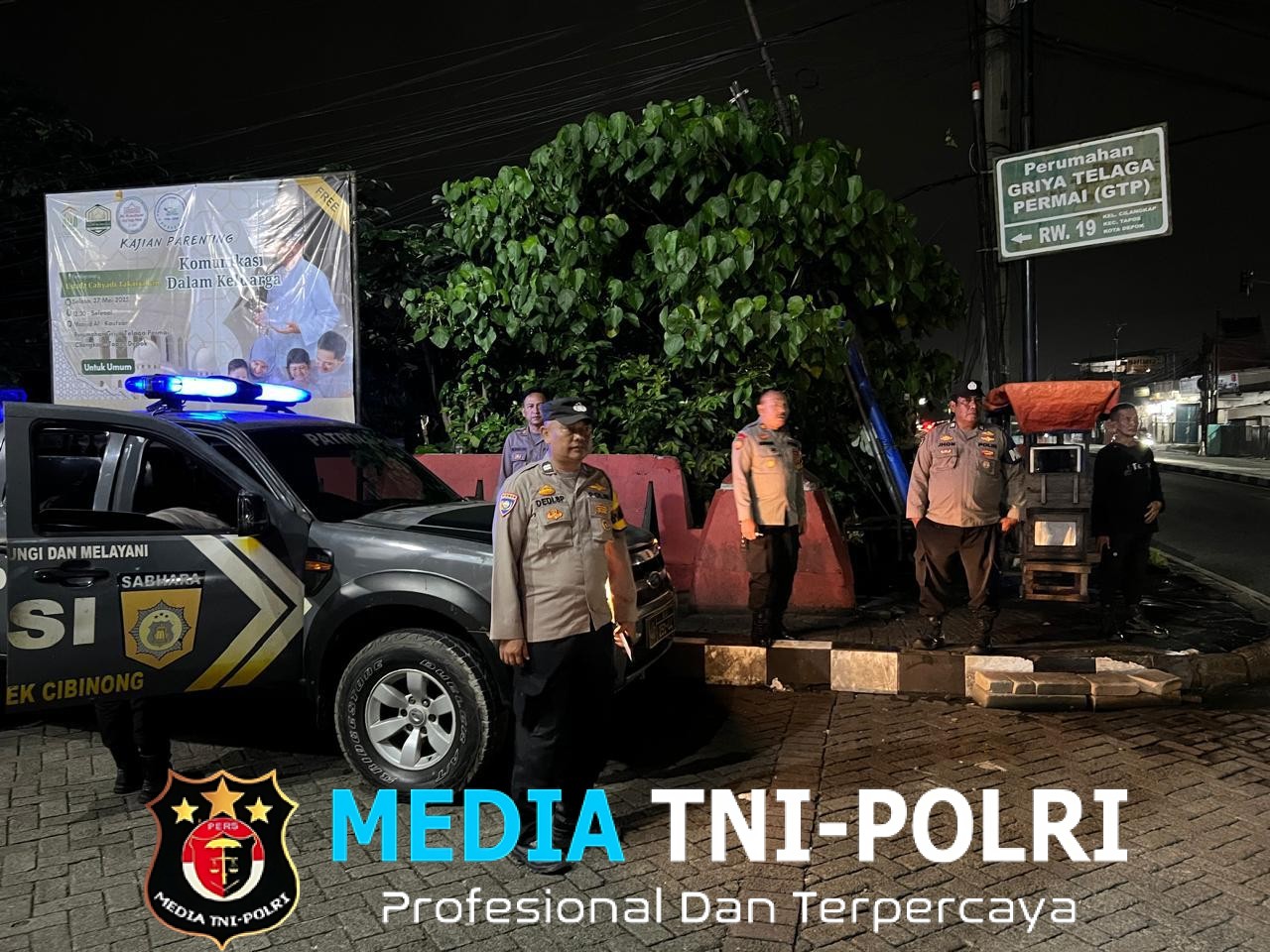 Wujudkan Kamtibmas Kondusif, Polsek Cibinong Gencarkan Patroli KRYD di Malam Hari