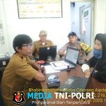 Giat Anjangsana Bhabinkamtibmas Polsek Dramaga Silaturahmi ke Kantor  Desa Ciherang Sampaikan Pesan Harkamtibmas 