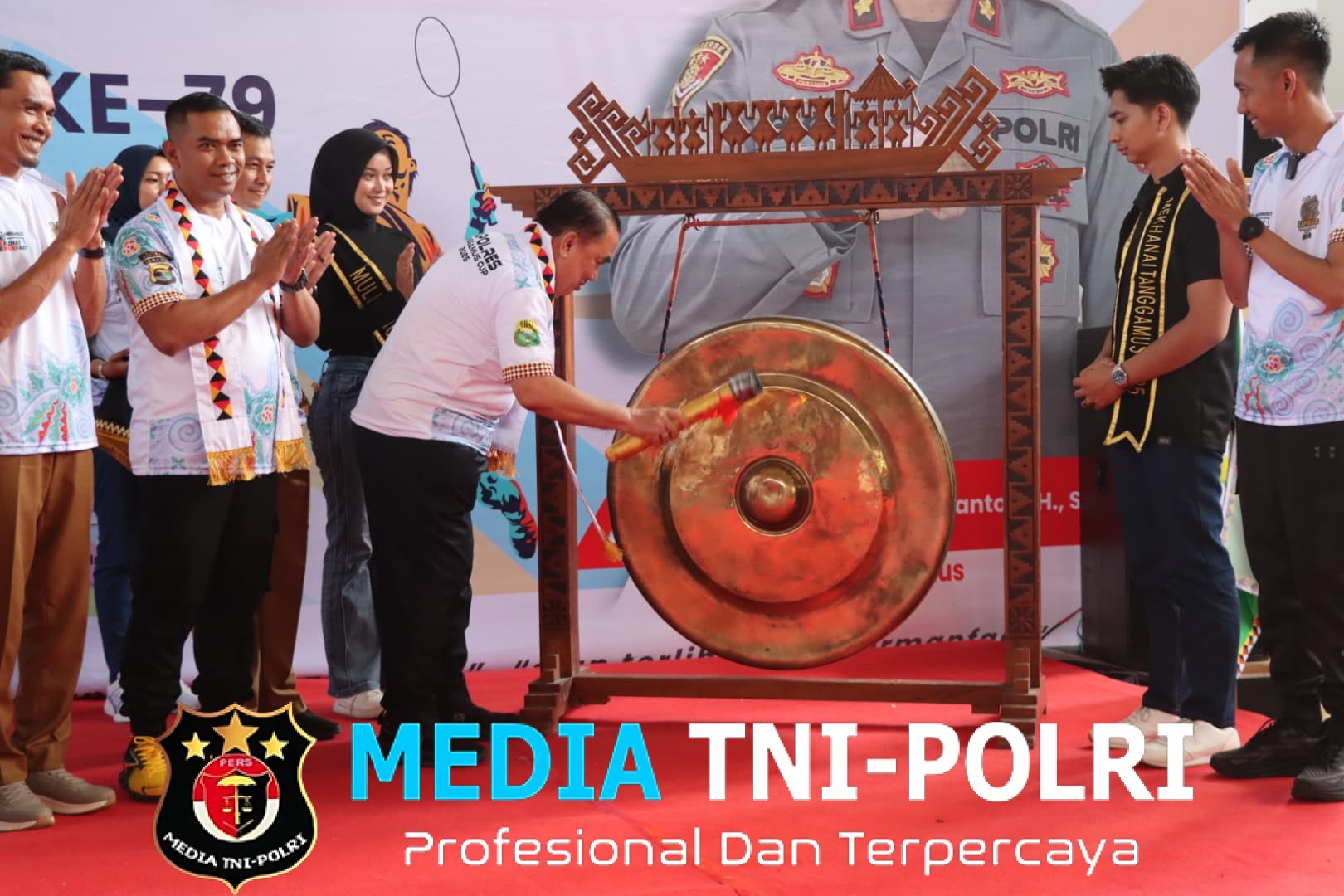 Meriah, Pembukaan Turnamen Bulu Tangkis Kapolres Tanggamus Cup 2025, Sambut Hari Bhayangkara ke-79