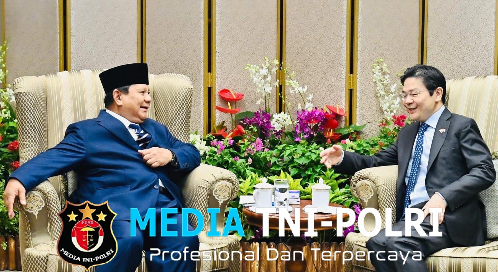Pererat Hubungan Bilateral Presiden Prabowo Disambut Langsung Perdana Menteri Singapura Lawrence Wong