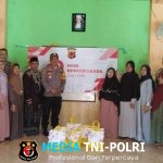 Polsek Cijeruk Gelar Bakti Sosial Penyerahan Sembako Dalam Rangka HUT Bhayangkara ke – 79 di Desa Ciburayut