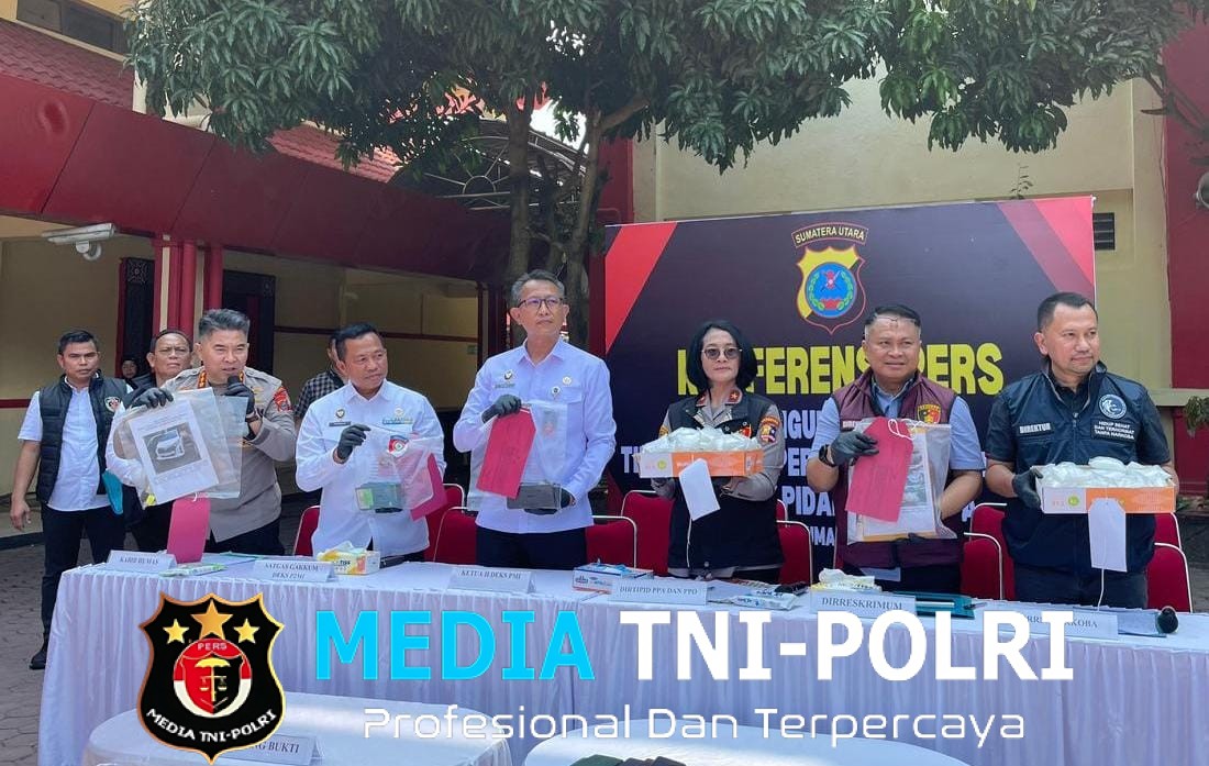 130 Kasus TPPO Terungkap, Bareskrim Polri Tegaskan Komitmen Lindungi PMI Lewat Konferensi Pers di Polda Sumut