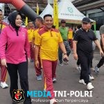 Dandim 1015/Sampit Hadiri Olahraga Bersama, Sambut HUT Bhayangkara Ke-79