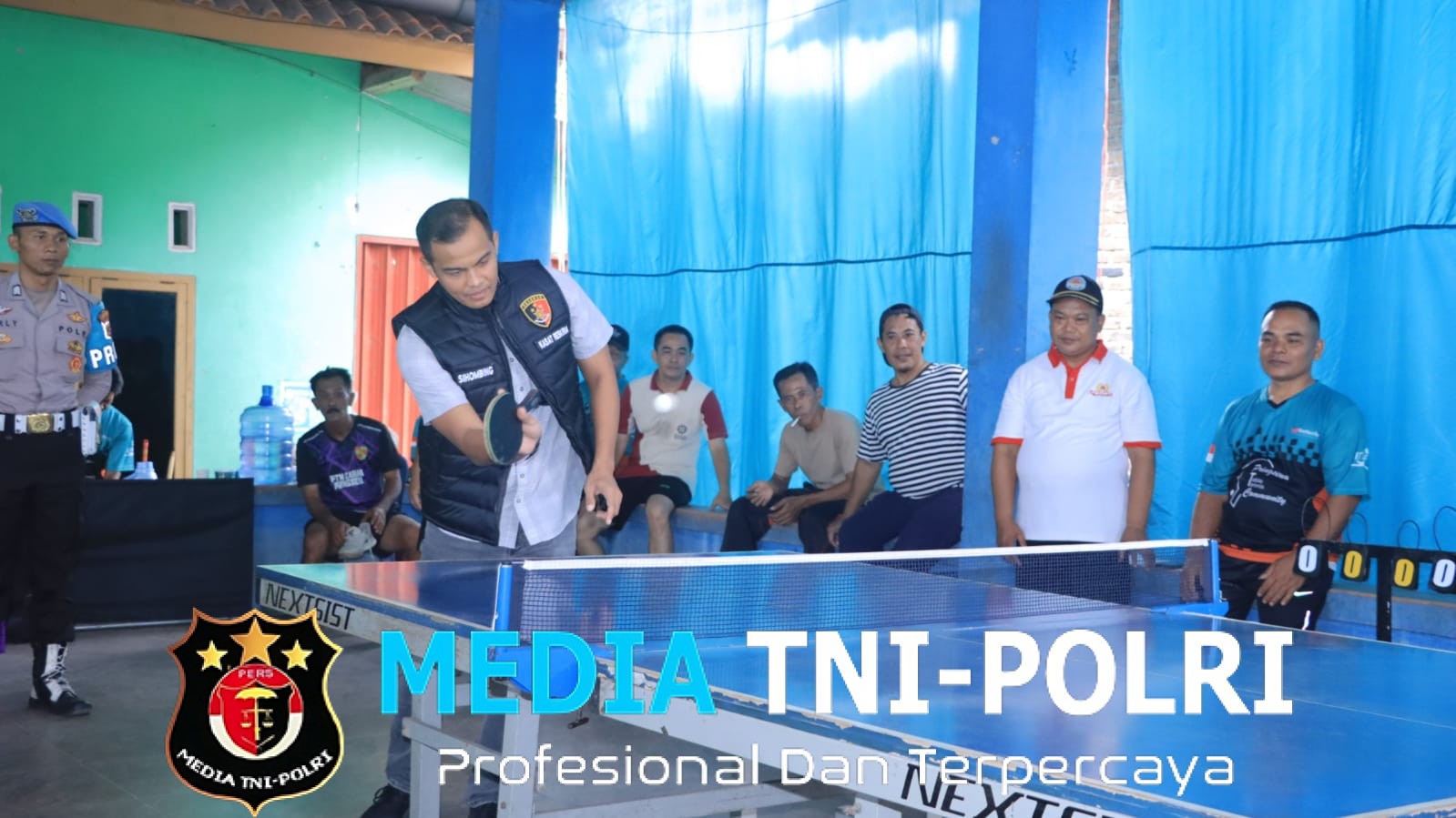 Semarakkan Hari Bhayangkara ke-79, Polres Pringsewu Gelar Lomba Tenis Mejal