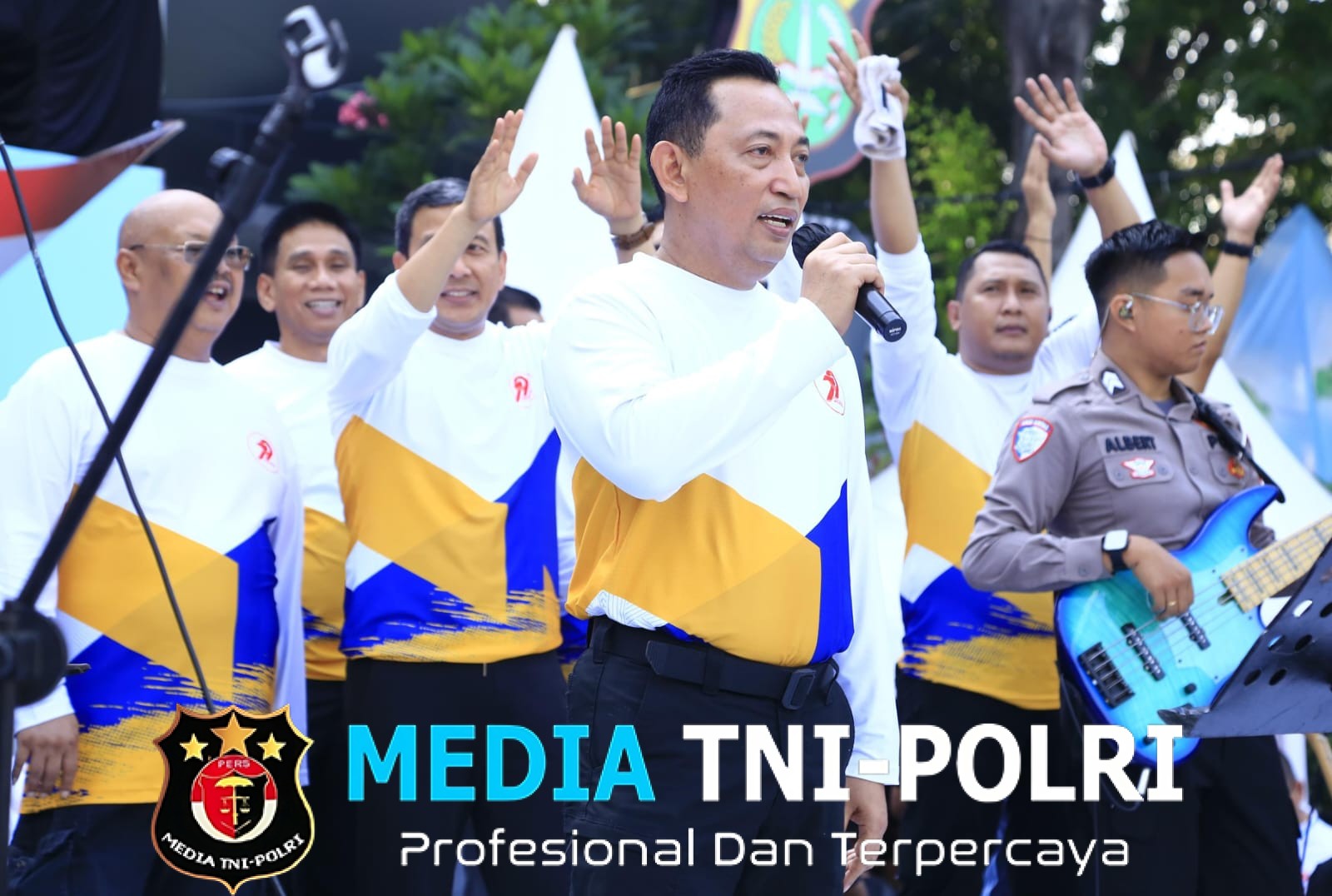 Kapolri Hadiri CFD Bhayangkara Sport Day, Sapa Warga di Bundaran HI