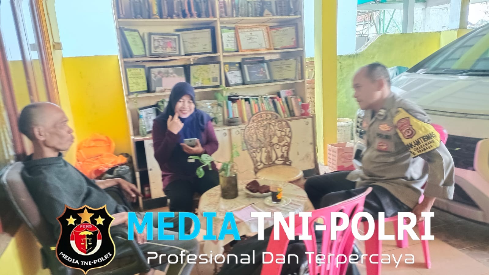 Sinergitas Polri dan Warga Desa Cikarawang, Jaga Kondusifitas Kamtibmas di Wilayah Dramaga