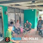 Sinergitas TNI-Polri, Bhabinkamtibmas dan Babinsa Cijeruk Sambangi Warga Desa Warung Menteng