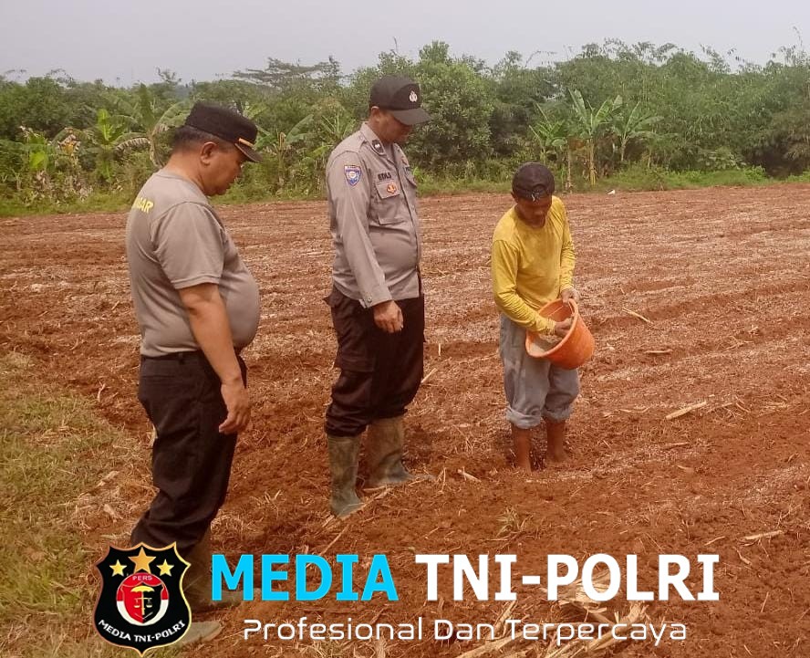 Polres Bogor dan Polsek Jasinga Laksanakan Program Ketahanan Pangan di Desa Neglasari