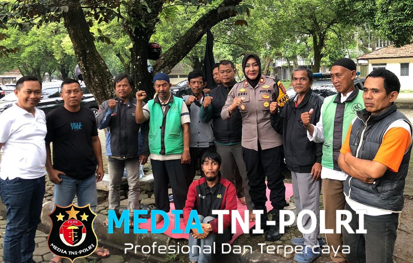 Jum’at Curhat Kapolsek Dramaga  Dengarkan Aduan Keluh Kesah  Ojek Pangkalan Dalam Kampus IPB Dramaga