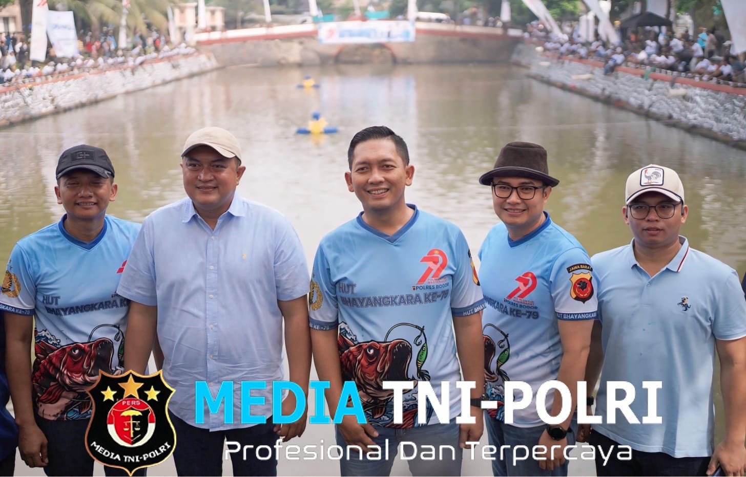 Kapolres Bogor Bersama Forkopimda dan KNPI Kabuapeten Bogor Hadiri Lomba Mancing HUT Bhayangkara ke-79
