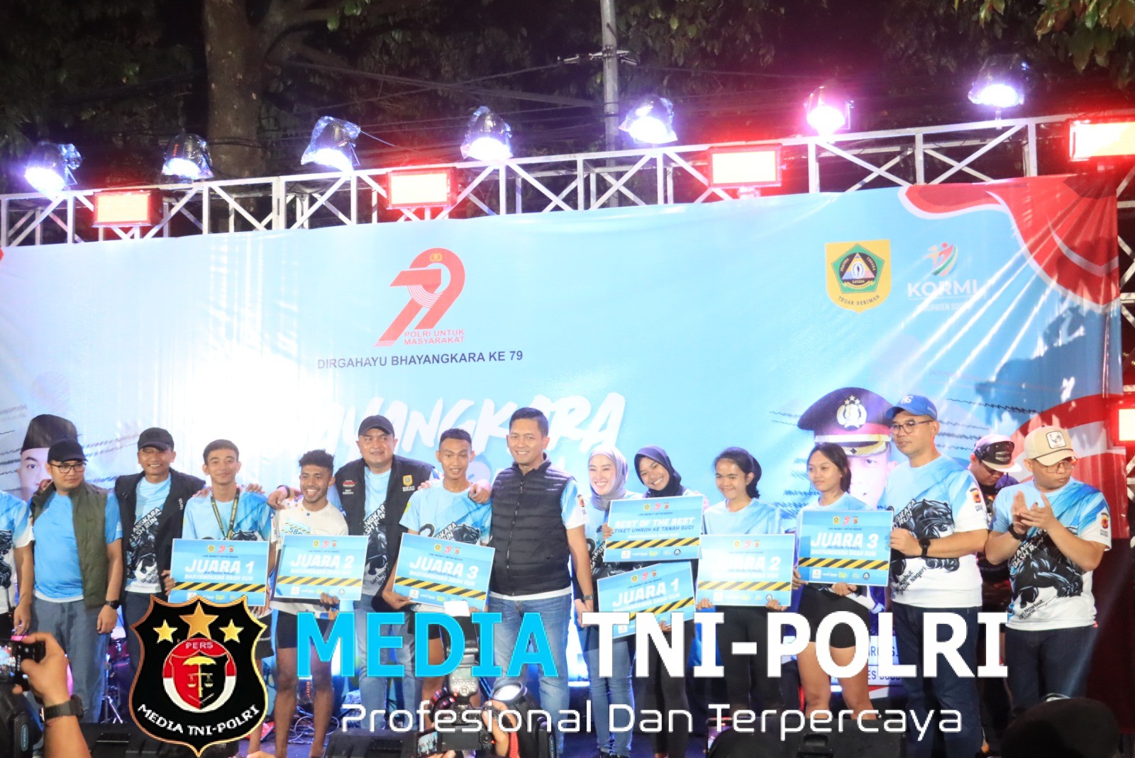 Kapolres Bogor Bersama Forkopimda Gelar Dash Run dalam Rangka HUT Bhayangkara Ke-79