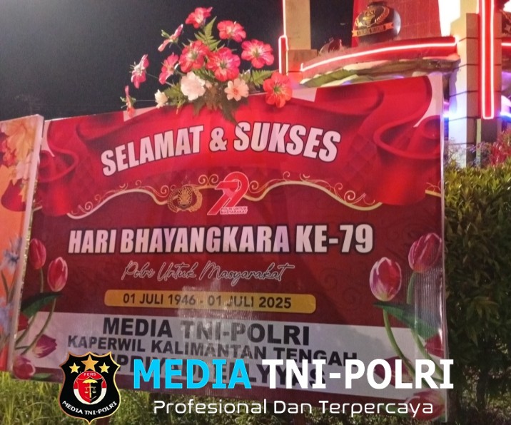 Kaperwil MediaTNI-Polri Kalteng Sampaikan Ucapan Selamat Hari Bhayangkara kepada Polres Kotim