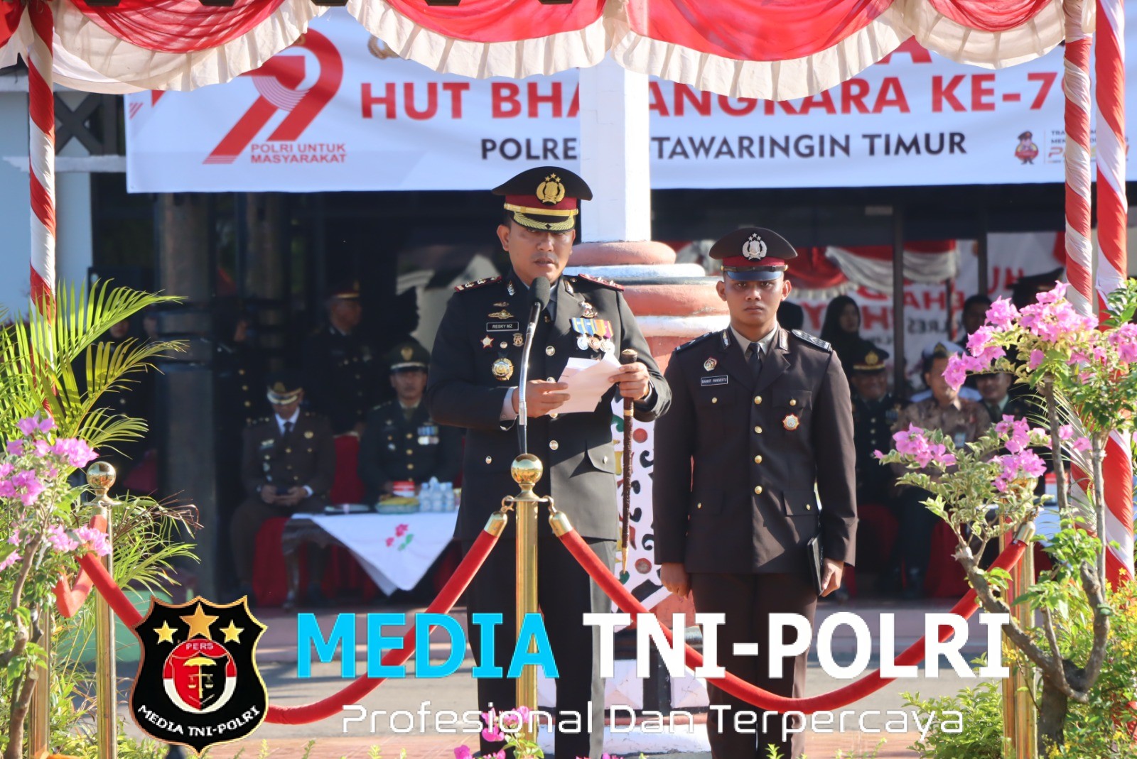 Polres Kotim Menggelar Upacara Hari Bhayangkara ke 79 Tahun 2025.