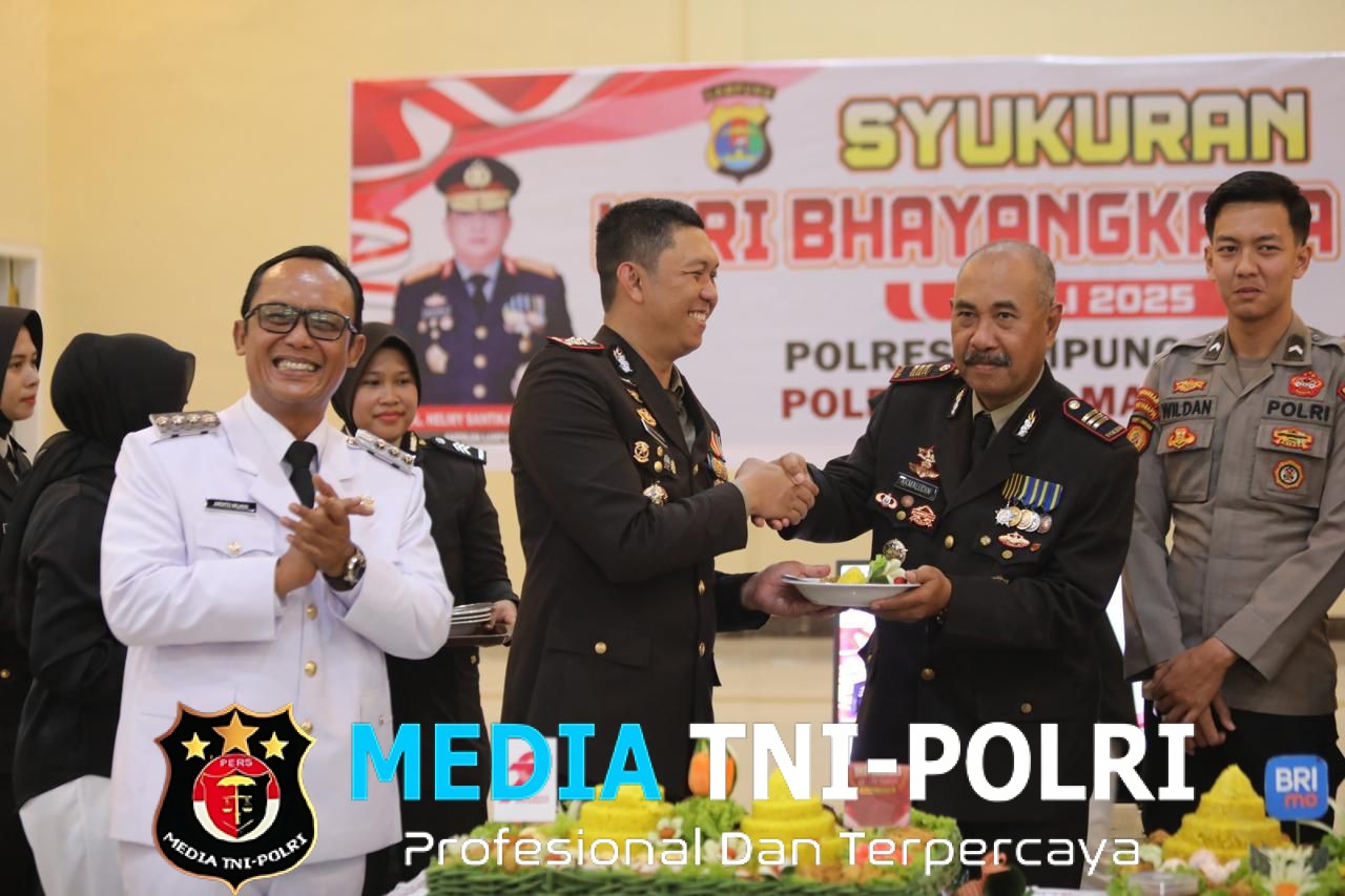 Peringati Hari Bhayangkara ke-79, Polres Lampung Tengah Gelar Syukuran
