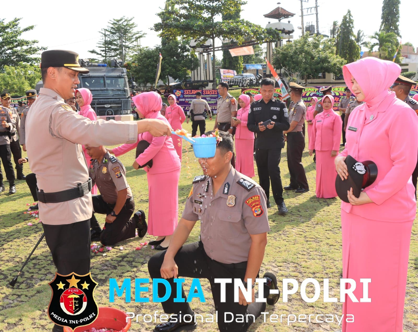 38 Personel Polres Lampung Utara Dapat Kenaikan Pangkat di Hari Bhayangkara Ke-79